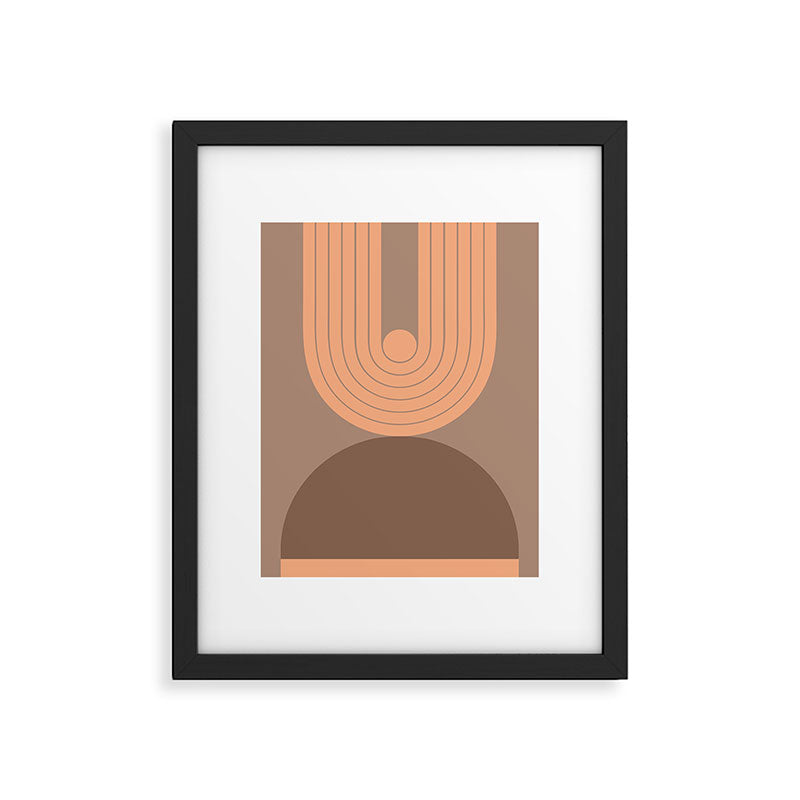 Abstraction_Balance_Round_Bohemian_Shape_Minimalism_001 Framed Art Print Gallery Image 6