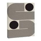 Abstraction_BLACK_LINE_DOT_POP_ART_Minimalism_004D Canvas Print Gallery Image 8