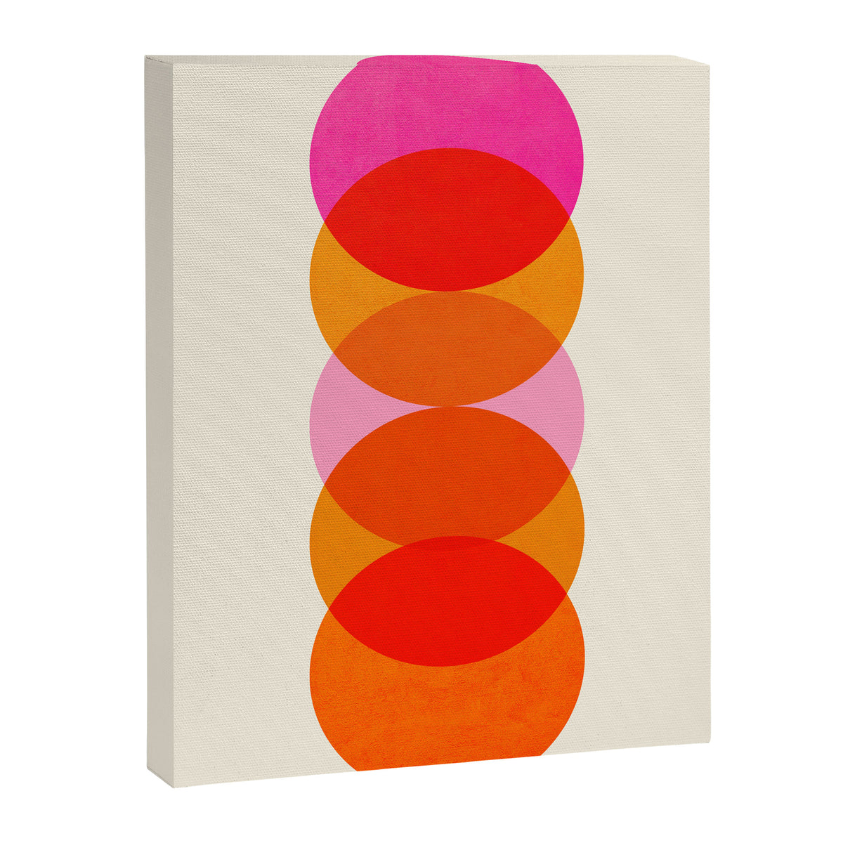 Abstraction_COLOUR_CIRCLES_001 Canvas Print Gallery Image 8