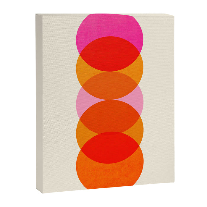 Abstraction_COLOUR_CIRCLES_001 Canvas Print Gallery Image 1