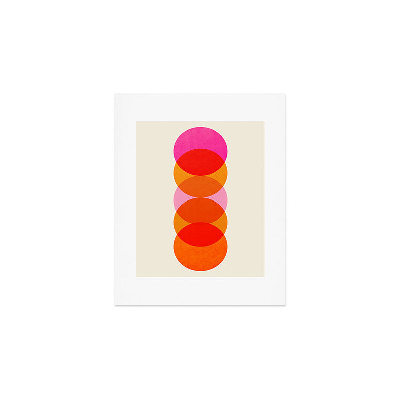 Abstraction_COLOUR_CIRCLES_001 Art Print Gallery Image 1