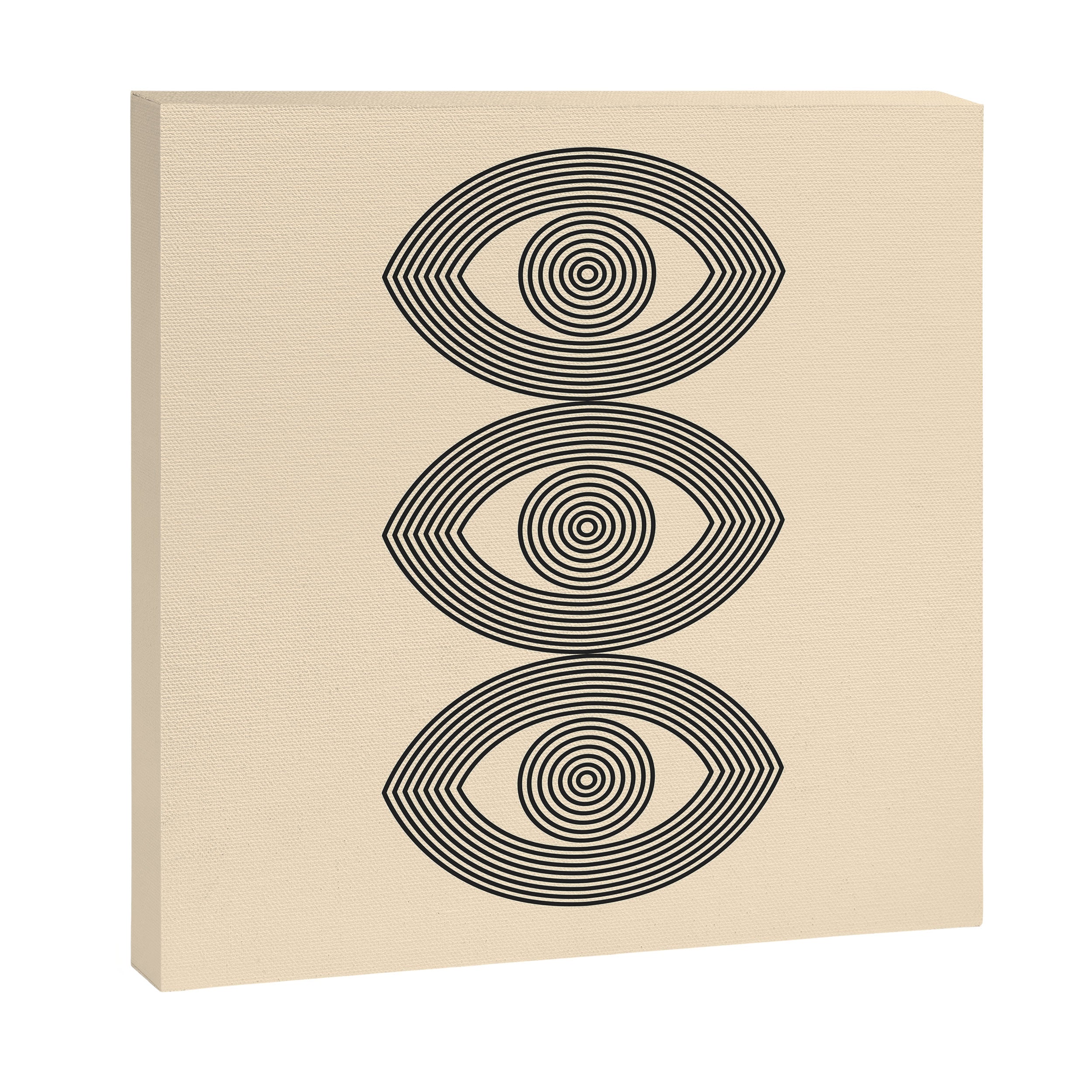 Abstraction_EYE_LINE_POP_ART_Minimalism_001X Canvas Print Gallery Image 3
