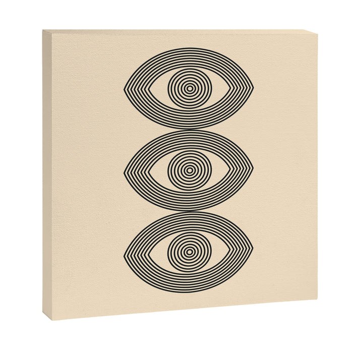 Abstraction_EYE_LINE_POP_ART_Minimalism_001X Canvas Print Gallery Image 1