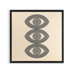 Abstraction_EYE_LINE_POP_ART_Minimalism_001X Framed Canvas Print Gallery Image 3