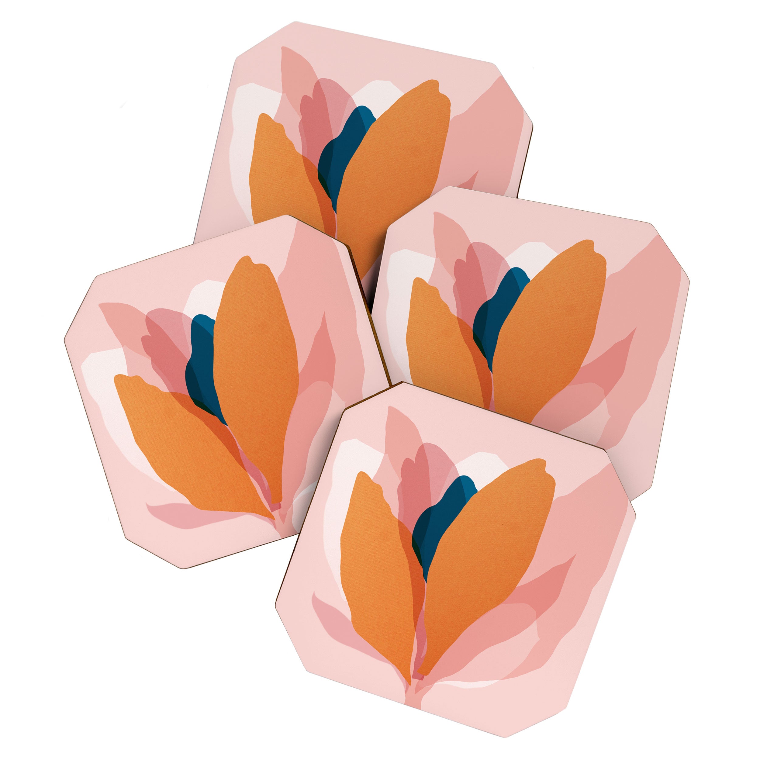 Abstraction_Floral_Blossom Coaster Gallery Image 1