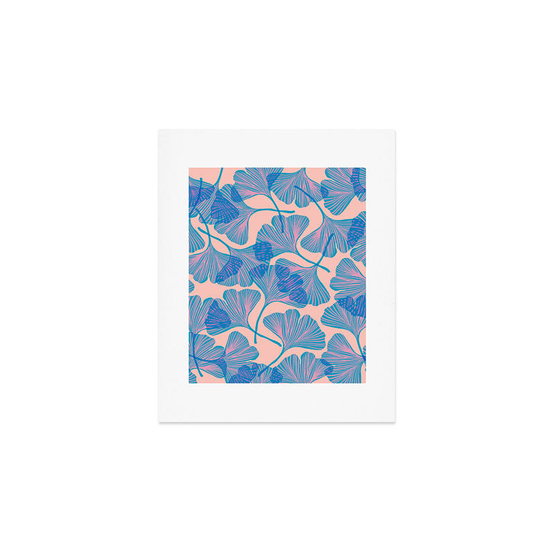 Abstraction_Ginkgo_Pattern_Minimalism_002 Art Print Gallery Image 1