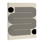 Abstraction_LINE_BLACK_DOT_VISUAL_ART_Minimlism_001A Canvas Print Gallery Image 8