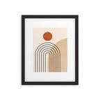 Abstraction_NEW_SUN_DAWN_MOUNTAINS_LINE_POP_ART_008B Framed Art Print Gallery Image 6