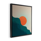 Abstraction_NEW_SUNLIGHT_MOUNTAINS_SHINE_POP_ART_M1209A Framed Canvas Print Gallery Image 2