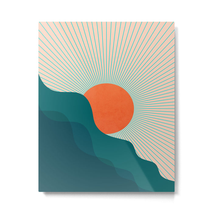 Abstraction_NEW_SUNLIGHT_MOUNTAINS_SHINE_POP_ART_M1209A Metal Print Gallery Image 1