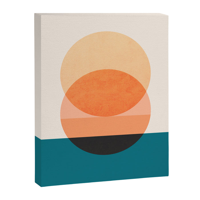 Abstraction_NEW_SUNSET_OCEAN_WAVE_POP_ART_Minimalism_0022D Canvas Print Gallery Image 1