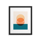 Abstraction_NEW_SUNSET_OCEAN_WAVE_POP_ART_Minimalism_0022D Framed Art Print Gallery Image 6