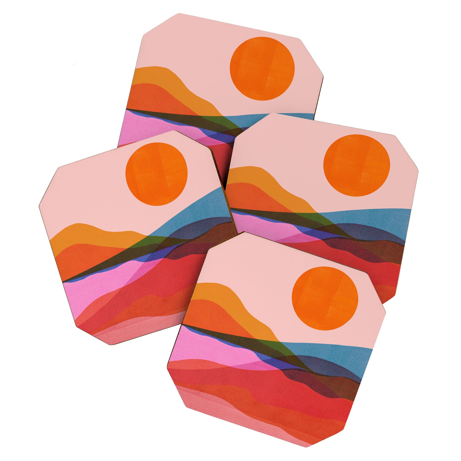Abstraction_OCEAN_Beach_Minimalism_001 Coaster Gallery Image 1