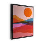 Abstraction_OCEAN_Beach_Minimalism_001 Framed Canvas Print Gallery Image 2