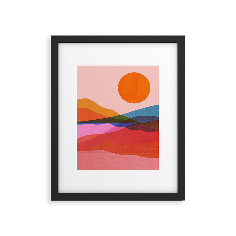 Abstraction_OCEAN_Beach_Minimalism_001 Framed Art Print Gallery Image 6