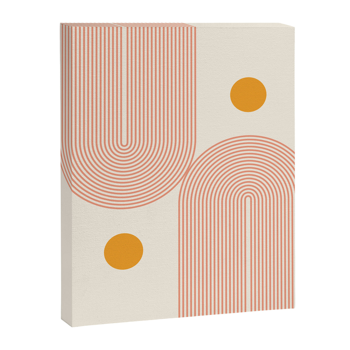 Abstraction_SUN_DOUBLE_LINE_POP_ART_Minimalism_001C Canvas Print Gallery Image 8