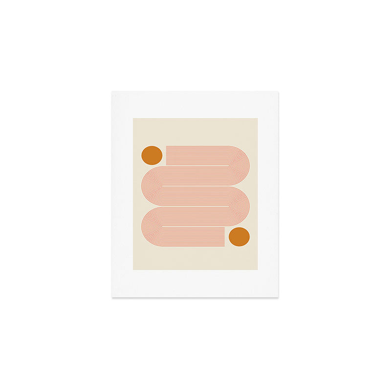 Abstraction_SUN_LINE_ART_Minimalism_002 Art Print Gallery Image 1