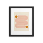 Abstraction_SUN_LINE_ART_Minimalism_002 Framed Art Print Gallery Image 6
