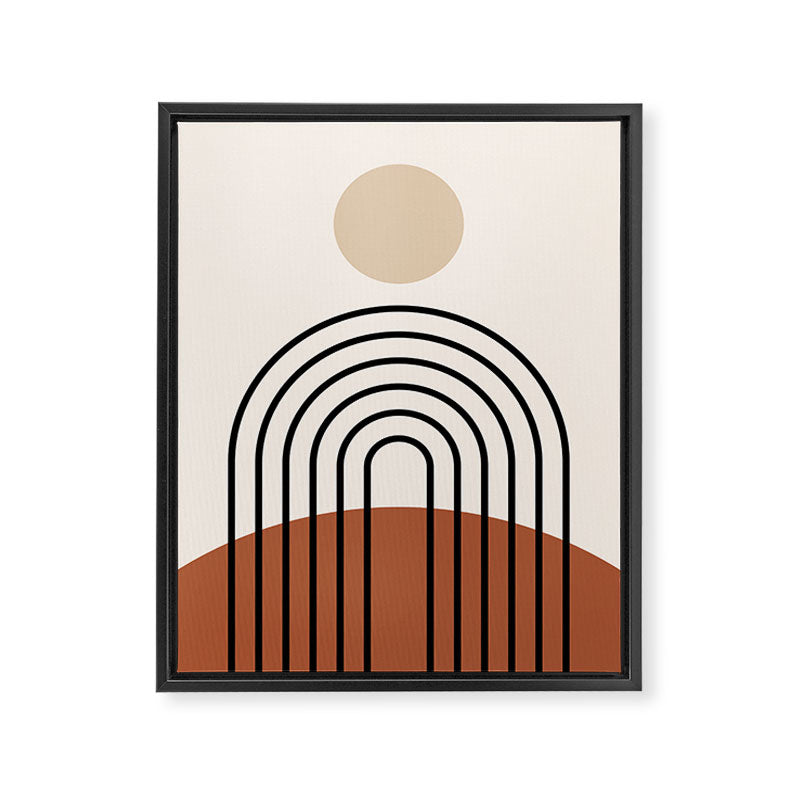 Abstraction_SUN_LINE_BOHEMIAN_LANDSCAPE_POP_ART_1129B Framed Canvas Print Gallery Image 8