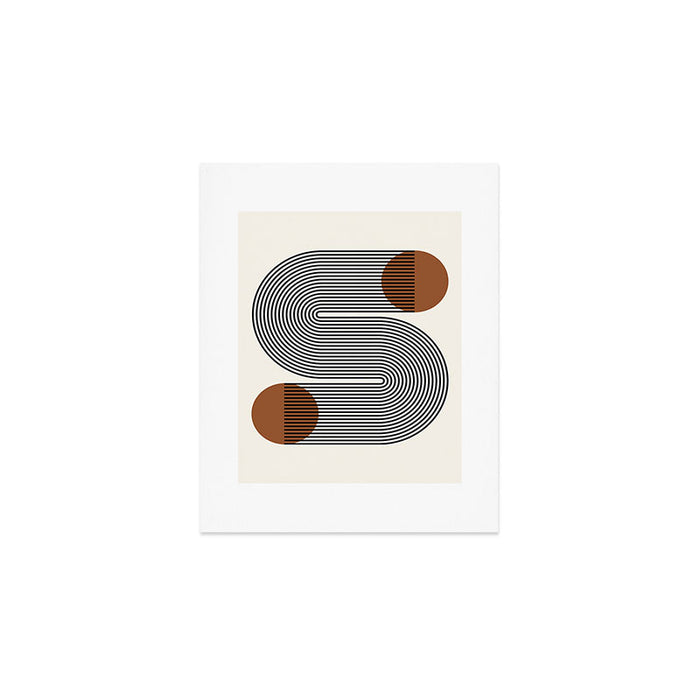 Abstraction_SUN_LINE_POP_ART_Minimalism_S001S Art Print Gallery Image 1