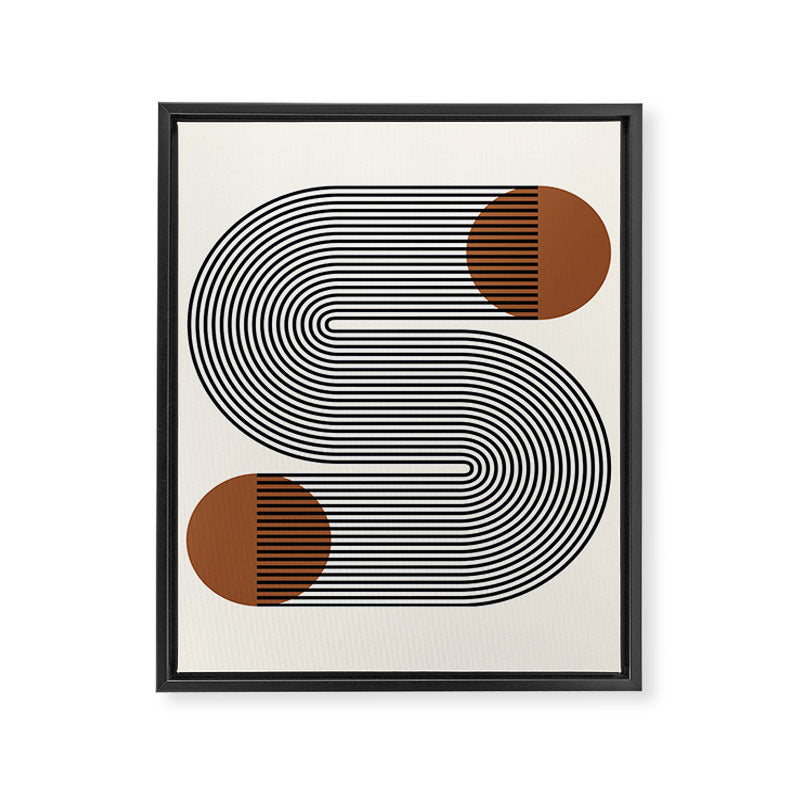 Abstraction_SUN_LINE_POP_ART_Minimalism_S001S Framed Canvas Print Gallery Image 8