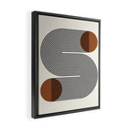 Abstraction_SUN_LINE_POP_ART_Minimalism_S001S Framed Canvas Print Gallery Image 2