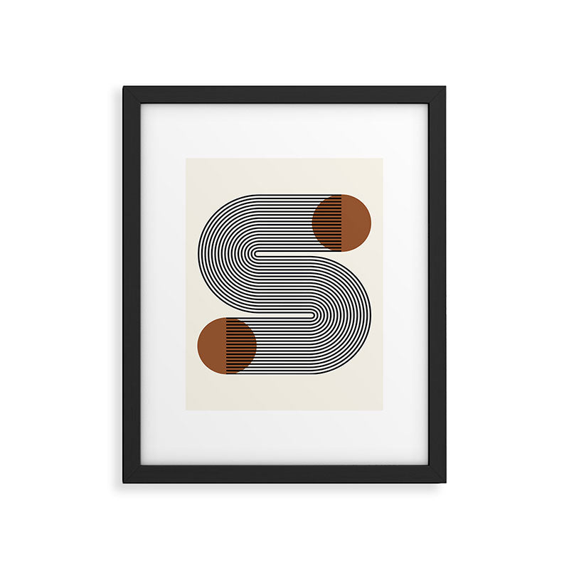 Abstraction_SUN_LINE_POP_ART_Minimalism_S001S Framed Art Print Gallery Image 6