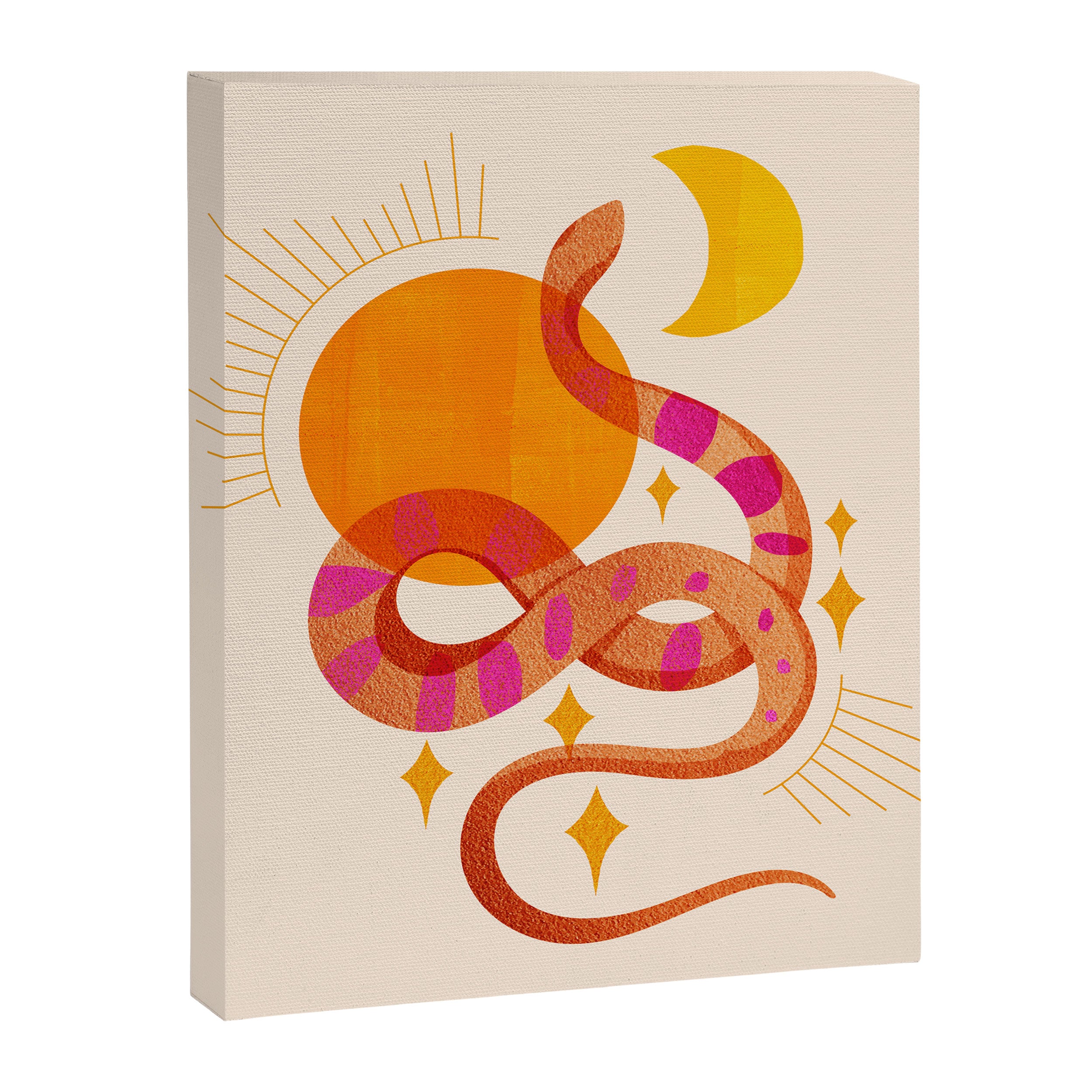 Abstraction_SUN_MOON_SNAKE_Minimalism_001 Canvas Print Gallery Image 8