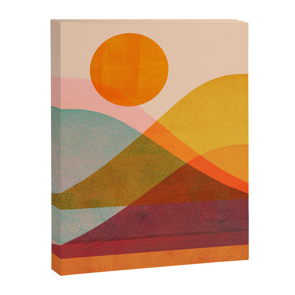 Abstraction_SUNSET_LANDSCAPE_POP_ART_Minimalism_018X Canvas Print Gallery Image 8