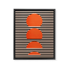 Abstraction_SUNSET_LINE_ART_Minimalism_001 Framed Canvas Print Gallery Image 8