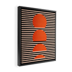 Abstraction_SUNSET_LINE_ART_Minimalism_001 Framed Canvas Print Gallery Image 2