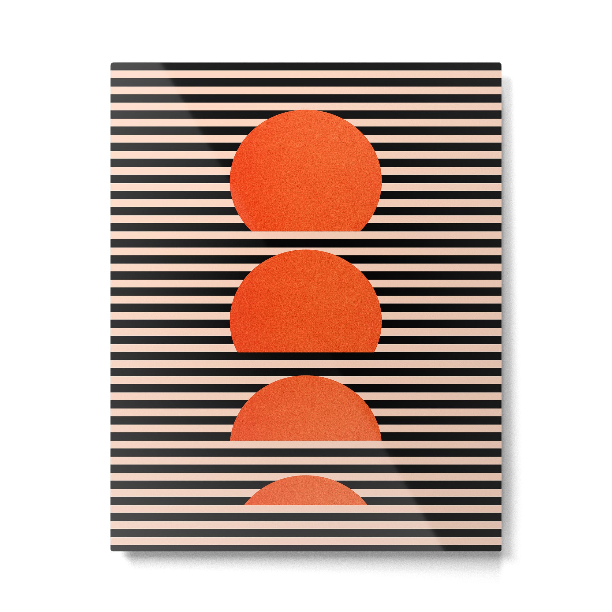 Abstraction_SUNSET_LINE_ART_Minimalism_001 Metal Print Gallery Image 6