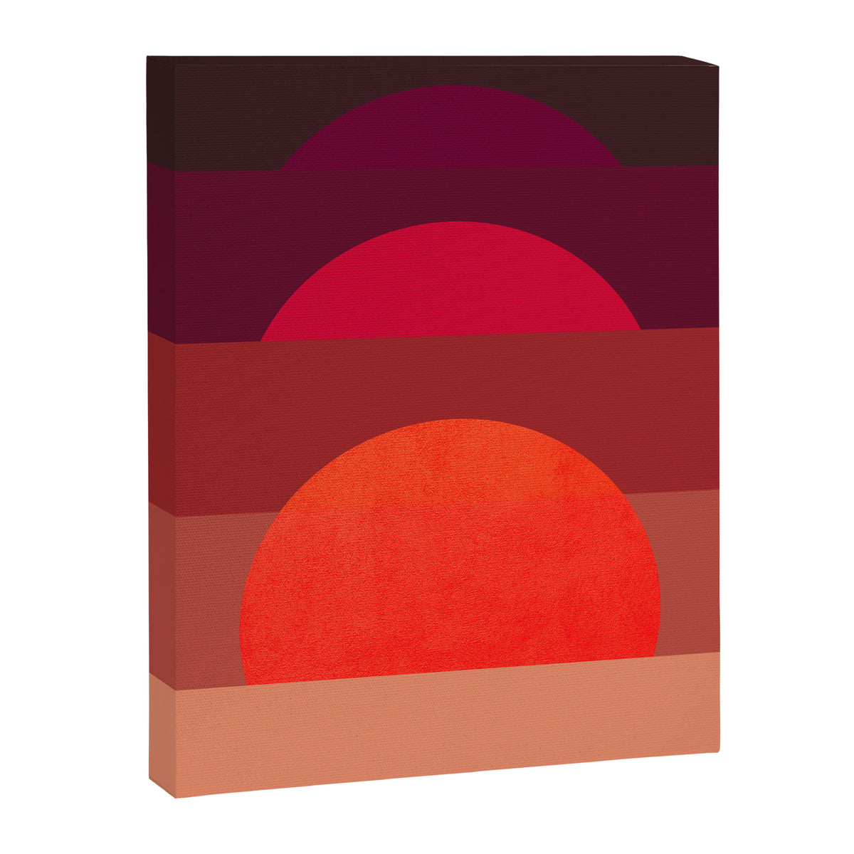 Abstraction_SUNSET_RED_BOHEMIAN_POP_ART_Minimalism_0124A Canvas Print Gallery Image 8