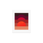 Abstraction_SUNSET_RED_BOHEMIAN_POP_ART_Minimalism_0124A Art Print Gallery Image 1