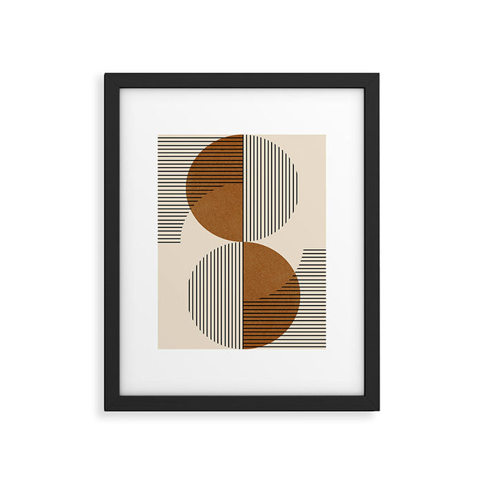 Abstraction_SUNSHINE_BALANCE_YINYANG_LINE_POP_ART_0630A Framed Art Print Gallery Image 1