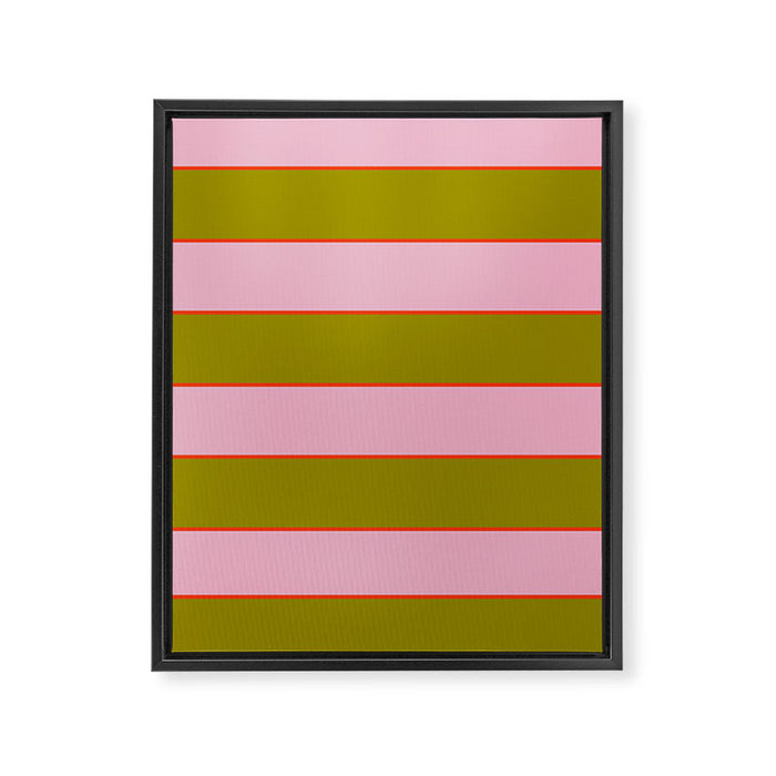 Abstration_GEOMETRIC_RIBBON_STRIPE_LINE_GIFT_LOVE_POP_0930 Framed Canvas Print Gallery Image 1