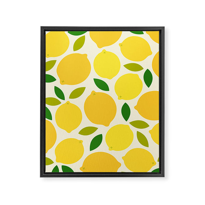 Lemon Framed Canvas Print Gallery Image 1