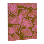 Pink Ginkgo Leaf Pattern Canvas Print Gallery Image 8