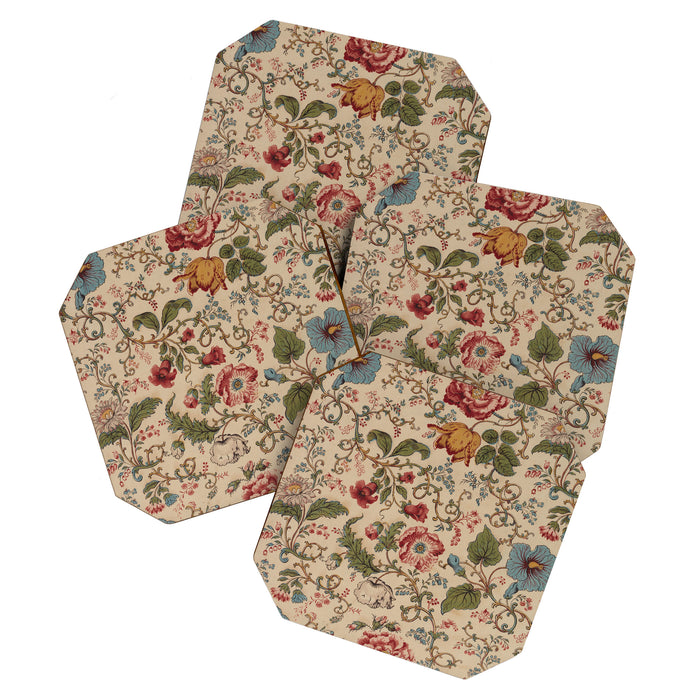 Antique Swirling Floral Chintz  Coaster Gallery Image 1