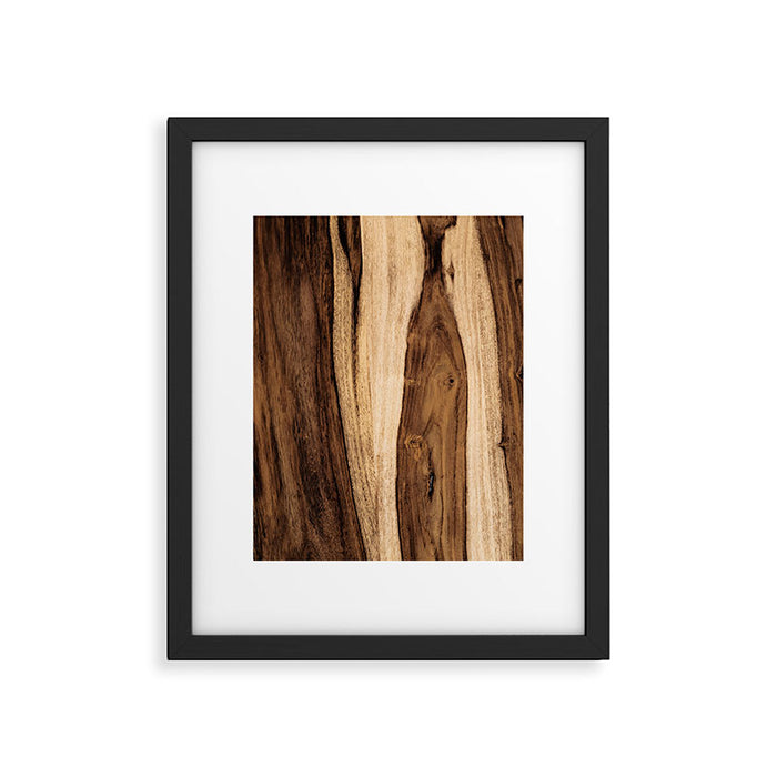 Sheesham Wood Grain Texture, Close Up Framed Art Print Gallery Image 1