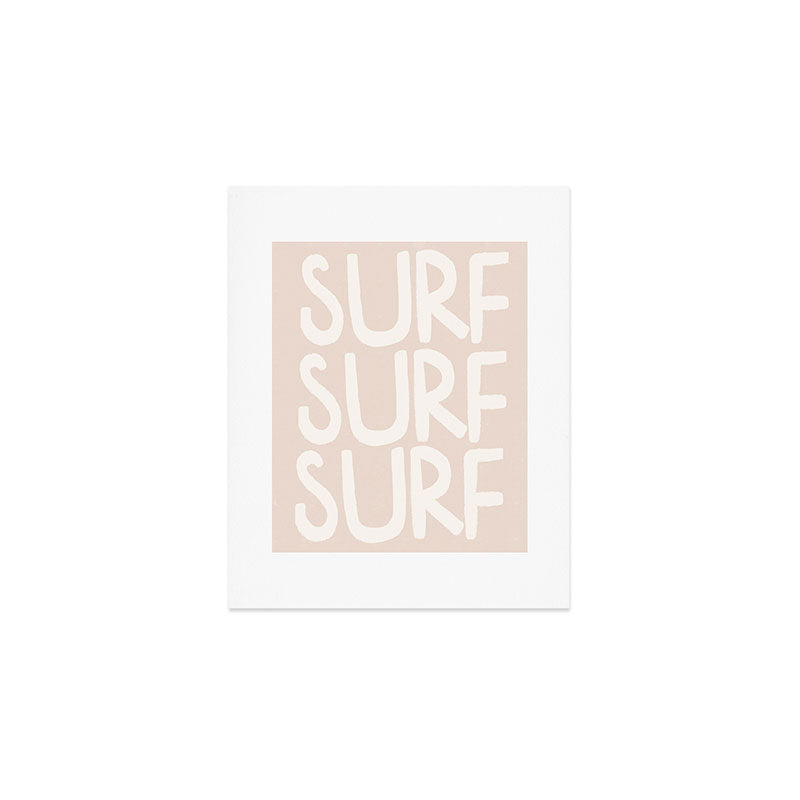 Boho Surf Surf Surf Print Art Print Gallery Image 1