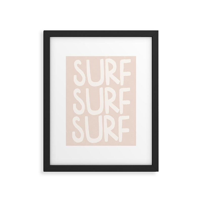 Boho Surf Surf Surf Print Framed Art Print Gallery Image 5
