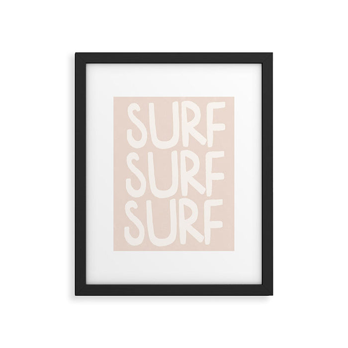 Boho Surf Surf Surf Print Framed Art Print Gallery Image 1
