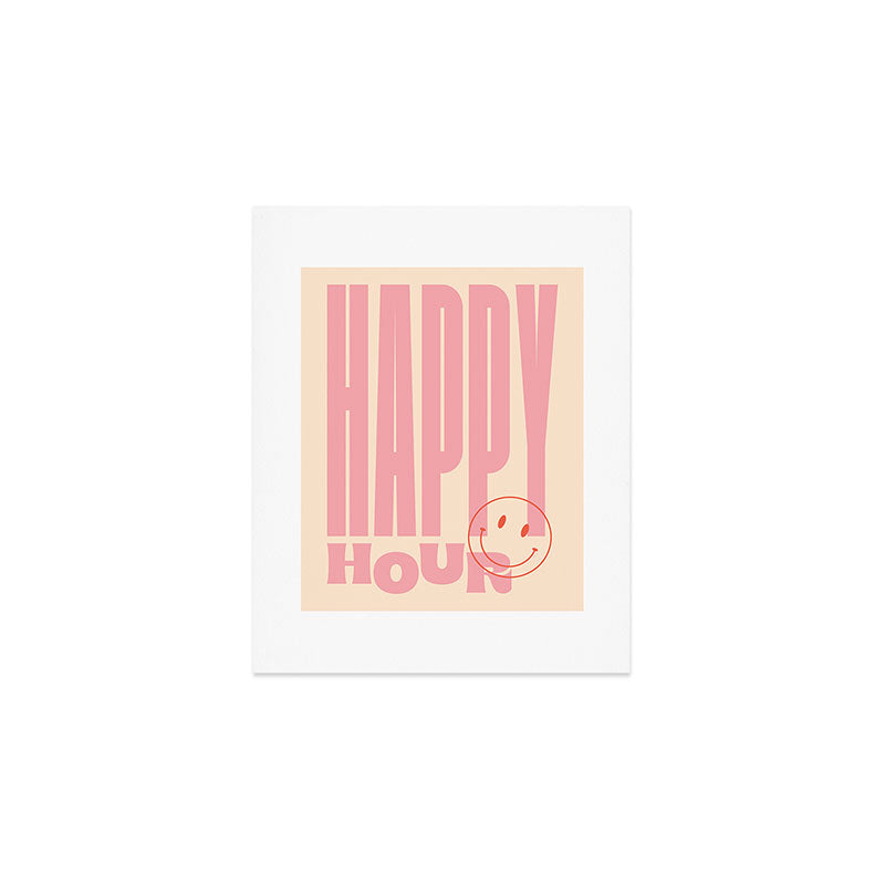 Happy Hour Pink Art Print Gallery Image 1