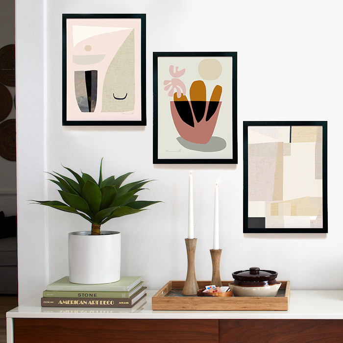 Abstract Modern Set Framed Poster