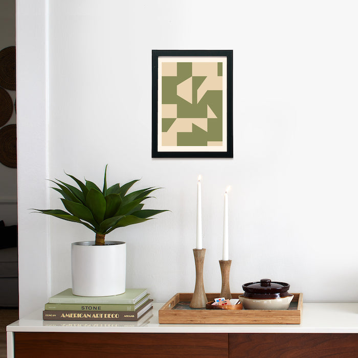 Abstract Shapes 92 V25 Framed Poster