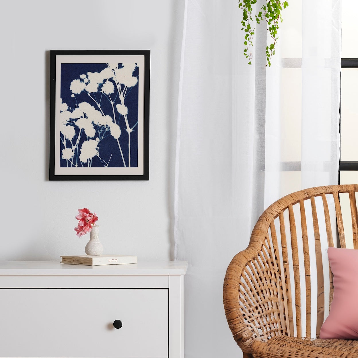 Gypsophila Framed Poster