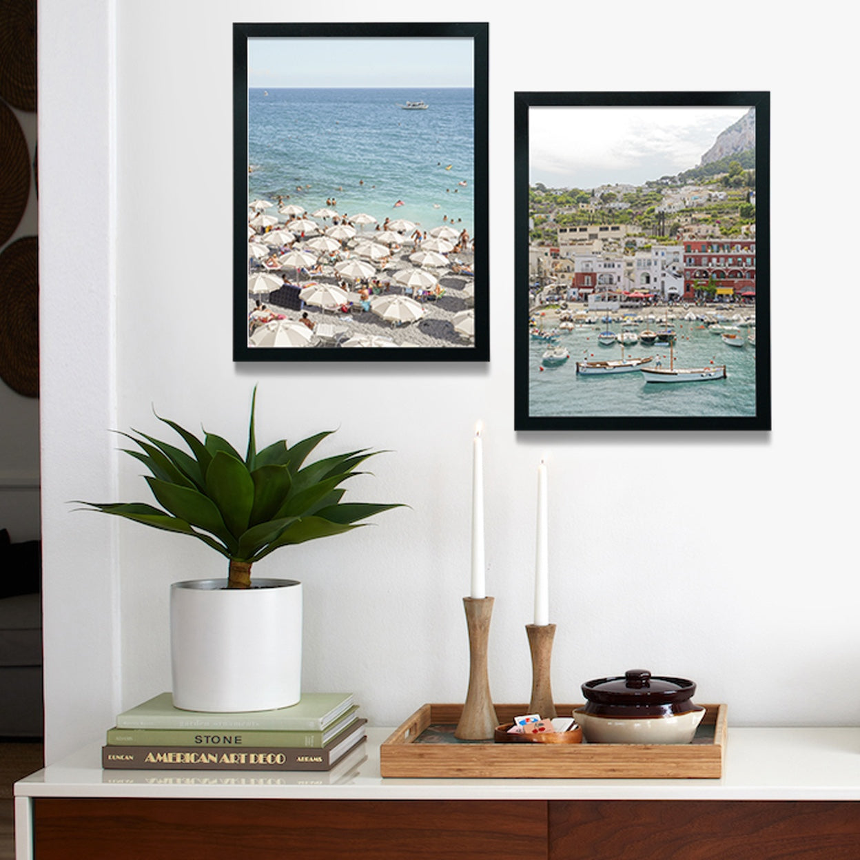 Italy Set Framed Poster