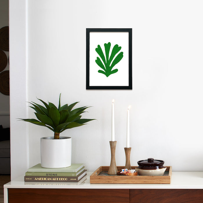 Matisse Leaf Green Framed Poster