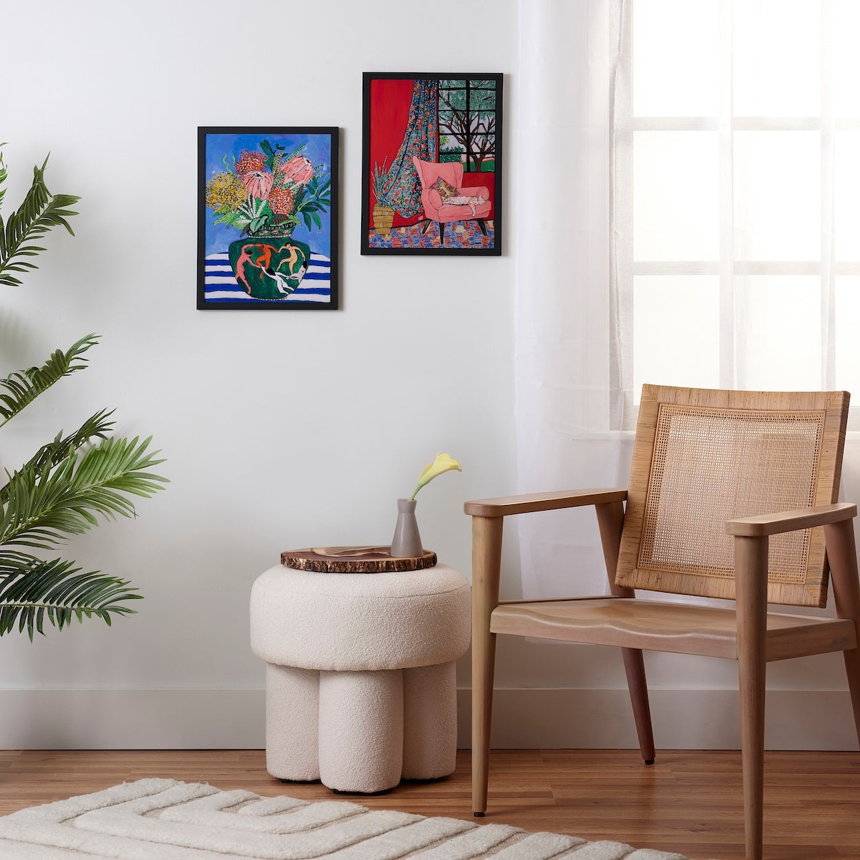 Maximalist Matisse-Inspired Set Framed Poster